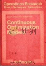 Operations Research Theory.Techniques.Applications Eiselt.pederzoli.Sandblm Continuous Optimizatio PDF电子版封面 0899250157