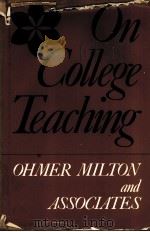 On College Teaching A Guide to Contemporary Practices 1980 PDF电子版封面