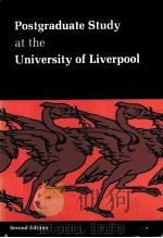 Postgraduate Study at the University of Liverpool PDF电子版封面