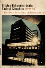 Higher Education in the United Kingdom 1982-84 PDF电子版封面