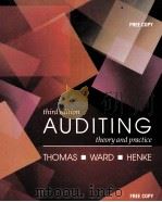 Auditing:Theory and Practice PDF电子版封面 0534920748 C.William Thomas Bart H.Ward