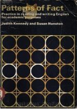 Patterns of Fact Judith Kennedy and Susan Hunston PDF电子版封面 0713180765