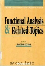 Functional Analysis & Related topics PDF电子版封面 981020731X SHOZO KOSHI