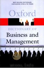 A DICTIONARY OF BUSINESS AND MANAGEMENT FOURTH EDITION PDF电子版封面 0192806483