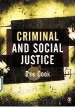 CRIMINAL AND SOCIAL JUSTICE     PDF电子版封面    DEE COOK著 