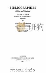 BIBLIOGRAPHIES:SUBJECT AND NATIONAL（1951 PDF版）