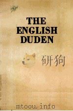 THE ENGLISH DUDEN REVESED EDITION（1960 PDF版）