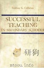 Successful teaching in secondary schools; a guide for student and in-service teachers（ PDF版）