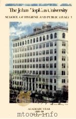 The Johns Hopkins University School of Hygiene and Pubic Health PDF电子版封面