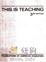 This is teaching PDF电子版封面