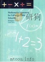 Mathematics framework for California public schools : kindergarten through grade twelve -2000 rev. PDF电子版封面 0801115086