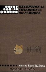 Exceptional children in the schools PDF电子版封面