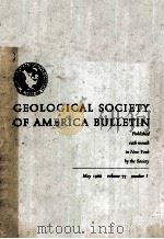 GEOLOGICAL SOCIETY OF AMERICAL BULLETIN（ PDF版）
