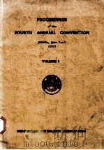 PROCEEDINGS of the FOURTH ANNUAL CONVENTION  VOLUME 1（ PDF版）