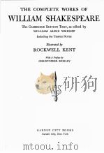 THE COMPLETE WORKS OF WILLIAM SHAKESPEARE（1936 PDF版）