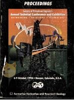 PROCEEDINGS 1996 SPE Annual Technical Conference and Exhibition  Formation Evaluation and Reservoir（ PDF版）