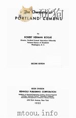 The Chemistry of PORTLAND CEMENT SECOND EDITION 1995 PDF电子版封面