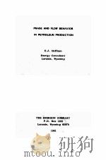 PHASE AND FLOW BEHAVIOR IN PETROLEUM PRODUCTION（ PDF版）