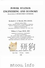 POWER STATION ENGINEERING AND ECONOMY (Second edition of APPLIED ENERGY CONVERSION)（ PDF版）