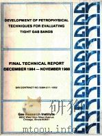 DEVELOPMENT OF PETROPHYSICAL TECHNIQUES FOR EVALUATING TIGHT GAS SANDS  FINAL TECHNICAL REPORT DECEM（ PDF版）