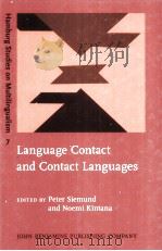 Language Contact and Contact Languages（ PDF版）