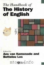 The Handbook of the History of English PDF电子版封面 063123344X