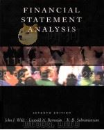 FINANCIAL STATEMENT ANALYSIS SEVENTH EDITION PDF电子版封面 007232113X JOHN J.WILD LEOPOLD A.BERNSTE