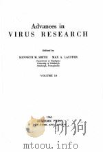 ADVANCES IN VIRUS RESEARCH VOLUME 10（1963 PDF版）