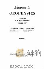 ADVANCES IN GEOPHYSECS VOL.2（1955 PDF版）