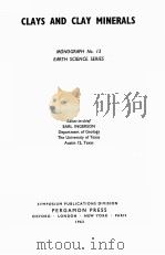 CLAYS AND CLAY MINERALS VOL.13（1963 PDF版）
