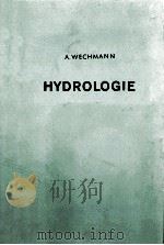 HYDROLOGIE   1964  PDF电子版封面     