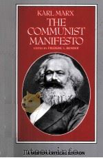 Karl Marx THE COMMUNIST MANIFESTO A NORTON CRITICAL EDITION PDF电子版封面 0393956160 FREDERIC L.BENDER