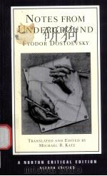 NOTES FROM UNDERGROUND Fyodor Dostoevsky PDF电子版封面 0393976120 MICHAEL R.KATZ