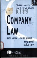 BUTTERWORTHS CORE TEXT SERIES Company Law Second Edition PDF电子版封面 0406963789