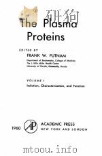 THE PLASMA PROTEINS VOL.1（1960 PDF版）