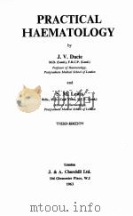 PRACTICAL HAEMATOLOGY THIRD EDITION（1963 PDF版）