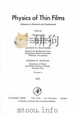 PHYSICS OF THIN FILMS:ADVANCES IN RESEARCH AND DEVELOPMENT（1975 PDF版）