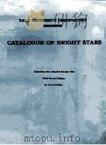 CATALOGUE OF BRIGHT STARS THIRD REVISED EDITION 1964 PDF电子版封面
