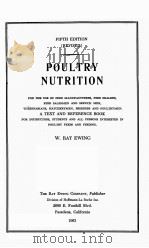 POULTRY NUTRITION FIFTH EDTITON（1963 PDF版）