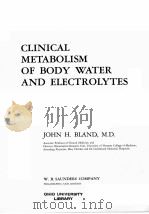 CLINICAL METABOLISM OF BODY WATER AND ELECTROLYTES（1963 PDF版）
