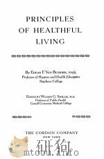 PRINCIPLES OF HEALTHFUL LIVING 1938 PDF电子版封面 EDGAR F. VAN BUSKIRK