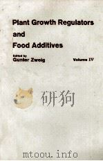 PLANT GROWTH REGULATORS AND FOOD ADDITIVES VOL.IV（1964 PDF版）
