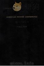 PROCEEDINGS OF THE AMERICAN POWER CONFERENCE VOL.XXII（1960 PDF版）
