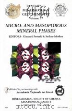 MICRO-AND MESOPOROUS MINERAL PHASES REVIEWS IN MINERALOGY AND GEOCHEMISTRY VOLUME 57 2005 PDF电子版封面 0939950693