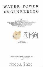 WATER POWER ENGINEERING（1943 PDF版）