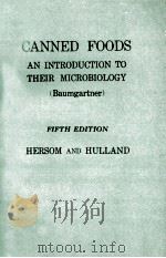 CANNED FOODS:AN INTRODUCTION TO THEIR MICROBIOLOGY(BAUMGARTNER) FIFTH EDITION（1963 PDF版）