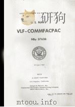 U. S. NAVY VLF-COMMFACPAC:MODEL STUDIES OF THE VLF PAC ANTENNA 1963 PDF电子版封面