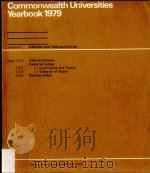 Commonwealth universities yearbook.1979 4 PDF电子版封面 0851430562