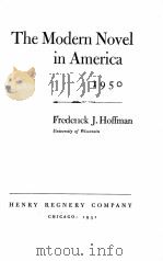 THE MODERN NOVEL IN AMERICAN 1900-1950（1951 PDF版）