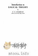 INTRODUCTION TO LOGICAL THEORY（1963 PDF版）